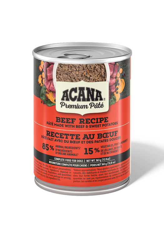 ACANA PREMIUM P&Acirc;T&Eacute;&trade;, Recette au b&oelig;uf